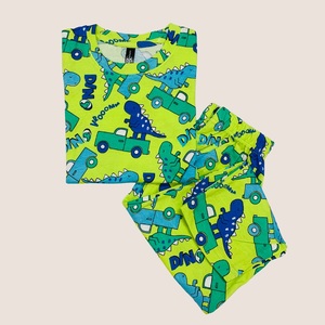 Conjunto de Pijamas Casuales para Hombre de Alta Calidad 100% Algodón, Camiseta con Botones y Pantalones de Dormir de Bambú, Pijamas Verdes para Hombre - Product Image 1