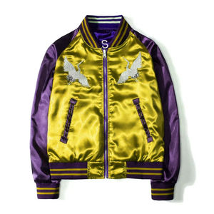 Custom Womens Jacket Bomber Invierno Puffer Womens bomber Chaquetas personalizadas bordadas chaquetas de satén para las mujeres cintura elástica - Product Image 5