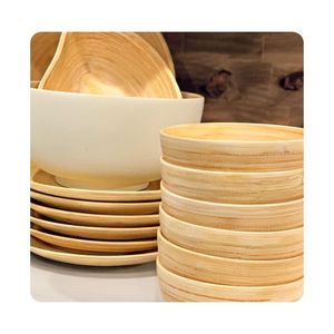 LIVRAISON IMMÉDIATE Disponible : Bols profonds en bambou de qualité supérieure pour le rangement des fournitures d'artisanat et l'amélioration de la durabilité alimentaire - Product Image 2