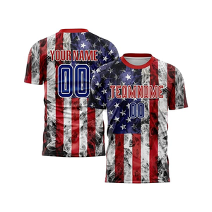 Camiseta de fútbol transpirable 100%, camiseta de fútbol de tela de poliéster, camiseta de fútbol de Club, camiseta de equipo, productos de secado rápido, logotipo personalizado - Product Image 6