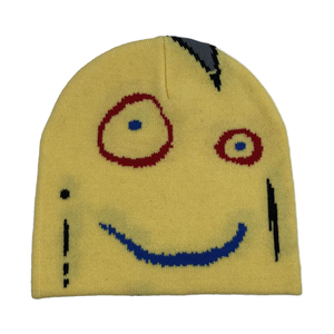 OEM High Quality <b>Cap</b> Hot Sale Unisex Colorful Black Unfold Beanie Custom clear Jacquard Printing Design Women Skully <b>Winter</b> Hats - Product Image 6