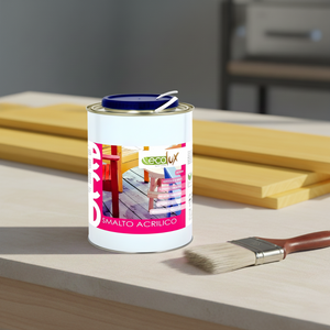 Vernice Acrilica Ecologica Ecolux Finitura Satinata Giallo C 2,5 L a Base d'Acqua per Legno e Metallo - Product Image 6