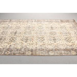 4,9x9,4 ft Vintage Turkish Rug, Large Rug, <b>Brown</b> Gray Ombr <b>Wool</b> Rug - Product Image 2