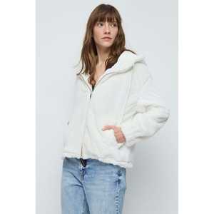 Chaqueta parka con capucha de forro polar con cremallera, manga larga, grosor estándar, ropa exterior informal - Product Image 2