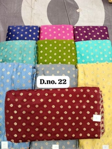 Tela de brocado de seda Banarasi de lujo, tejido Jacquard tejido a mano de calidad Premium para niños, Ropa Étnica, diseñador de tapicería - Product Image 5