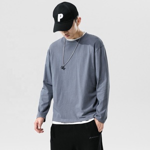 Wholesale Autumn and Winter Men's Bottoming <b>Shirt</b> Fashion Trendy Brand Men's Clothing <b>Long</b> <b>Sleeve</b> <b>T</b>-<b>Shirt</b> - Product Image 1