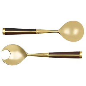 Juego de Servidores de Ensalada de Latón de Alta Calidad, Ecológico, Apto para Lavavajillas, Utensilios para Ensalada para Uso Doméstico y en Restaurantes - Product Image 1