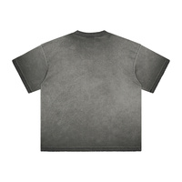 T-shirt délavé à l'acide de bonne qualité High Street Hip Hop Logo personnalisé délavé à l'acide T-shirts délavés à l'acide pour hommes