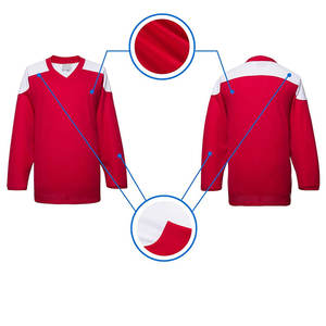 Uniforme de Hockey sobre Hielo Personalizado de Alta Calidad, Servicio OEM, Resistente al Viento, Transpirable, Bordado, Impresión, Diseño Deportivo de Color Sólido - Product Image 2
