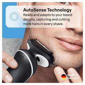 Afeitadora Eléctrica Recargable Inalámbrica Fácil de Limpiar para Hombres, con Función Húmeda/Seca, Accesorio para el Cuidado Corporal, IPX7, Blanca - Product Image 3