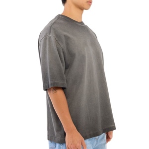 เสื้อยืดคอกลมทรงหลวมแบบเรกูลาร์ฟิต ดีไซน์ใหม่ ผ้าแคนวาส สำหรับผู้ชาย ไซส์พลัส แห้งเร็ว ระบายอากาศได้ดี รับสั่งทำ - Product Image 5