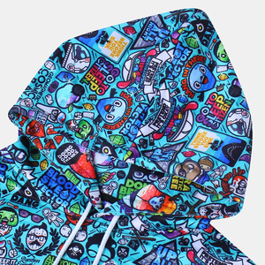 Sweat-shirt à capuche pour homme OEM 100% coton, manches longues, logo personnalisé imprimé et brodé, coupe classique, pull-over, polaire d'hiver - Product Image 4