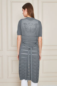 Cárdigan largo de Primavera de manga corta para mujer, ropa informal, ropa de playa, Poncho de servicio ODM OEM personalizable - Product Image 5