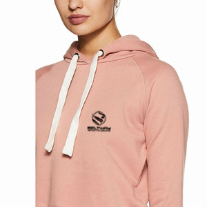Light <b>Pink</b> Color Plain Sweatshirt <b>Crop</b> <b>Top</b> Hoodies for Ladies Pullover Long Sleeve Customized Women <b>Crops</b> Hoodies - Product Image 4