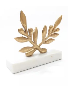 "Elegante diseño de hojas, centro de mesa, escultura decorativa para el hogar, oficina, evento, boda, fiesta, regalo, acento de exhibición" - Product Image 6