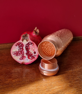 Pure Copper Eco-Friendly Drinking <b>Bottle</b> with Airtight Lid | <b>Large</b> Capacity <b>Water</b> Container for Daily Use - Product Image 3