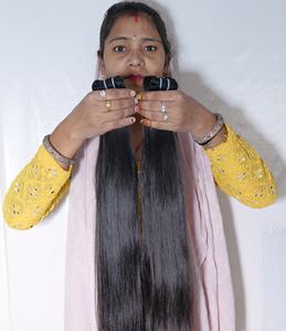 Extensions de cheveux humains indiens vierges naturels droits à double cuticule alignée Style lâche de vague profonde des vendeurs - Product Image 2