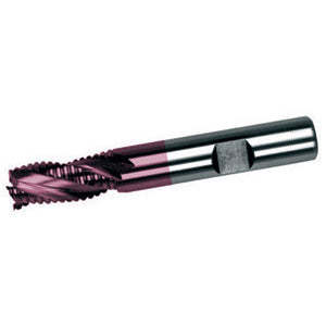 8766e 18 HSS-E Steel Weldon Attachment Cylindrical Front Cutters Short Series 6-Flute 8% Cobalt Tialn Coating Roughing <b>Tool</b> - Product Image 1