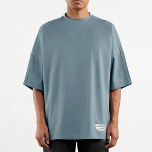 Nouvelle personnalisation de la dernière mode T-shirts à manches courtes pour hommes Vêtements de sport unis et vierges fabriqués en usine avec impression de logo personnalisé - Product Image 6