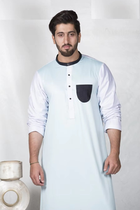 <b>Men</b> 100% Cotton Arab <b>Men</b> Custom <b>Men</b> Wholesale Arabian Style Jubbah <b>Thobe</b> Muslim Long Sleeve Active Wear Comfortable Breathable - Product Image 6