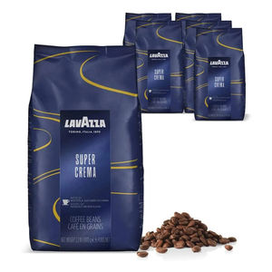Café en grains Lavazza Super Crema 1 kg - Approvisionnement en gros pour les torréfacteurs et les chaînes de cafés - Product Image 3