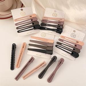 Pinza de Pelo de Plástico Color Café Maillard para <span class=keywords><strong>Mujer</strong></span>, para Flequillo Lateral, <span class=keywords><strong>Cabello</strong></span> Rebelde y Accesorios para el <span class=keywords><strong>Cabello</strong></span> - Uso en Maquillaje y Lavado Facial - Product Image 4