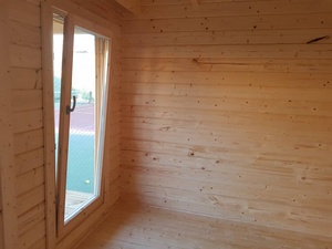 Cabaña de Jardín Prefabricada de Madera - Fácil Instalación, Oficina en el Patio Trasero y <span class=keywords><strong>Cobertizo</strong></span> de Ocio - Product Image 6