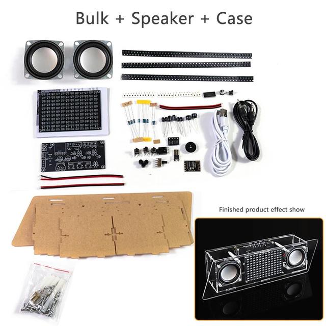 LED music spectrum rhythm light BT speaker DIY electronic kit LED Spectrum Electronic Soldering Project Electronic Kit