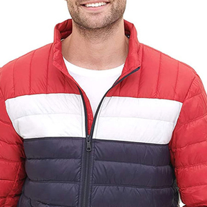 OEM High Quality Men's Winter Puffer <b>Jacket</b> Custom Logo Printed Breathable with Zipper Closure Button Decoration Pocket Included - Product Image 5