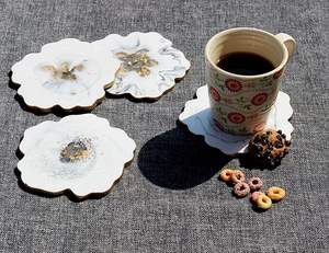 Posavasos Artesanal de Resina de Alta Calidad, Estilo Bohemio, Ecológico, Diseñado para Proteger los Muebles del Calor, la Humedad y las Derrames de Bebidas - Product Image 2