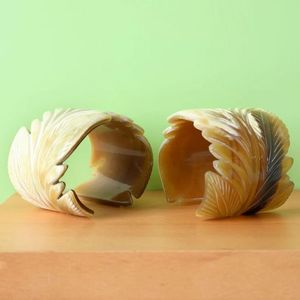 BOOST BUFFALO HORN Hecho a mano de lujo al por mayor Natural Buffalo Ox Cow Horn Bangle Joyería de moda para hombres y mujeres - Product Image 3