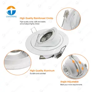 Avrupa tasarım 7 Watt CCT 2700K 3000K kare enerji tasarrufu LED MR16 Downlight konut