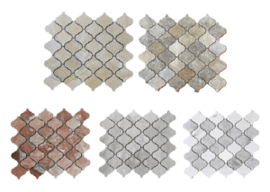 Lantern <b>Mosaic</b> Stone Tile Polished Irregular Shape Modern Bathroom Interior Wall Water Resistant 8mm - Product Image 1