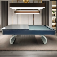 Fournisseur chaud Table de billard multi-usages personnalisée Table de ping-pong moderne en bois de 7 pieds Table de billard sectionnels d'intérieur pour la maison