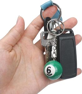 CUEELF - Juego de 16 Llaveros de Billar <span class=keywords><strong>con</strong></span> Bolas de Colores Variados para Regalo de Billar y Snooker - Product Image 3