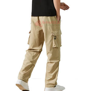 Pantalon Cargo Homme Personnalisé OEM Respirant Léger Imprimé Coton Taille Élastique Prix de Gros Économique pour l'Été - Product Image 2