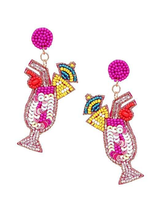 Pendientes de Cuentas de Estilo Bohemio en Oferta para Mujer, Coloridos, Vintage, con Diseño de Bordado, Pendientes de Aro Cristianos de Moda - Product Image 4