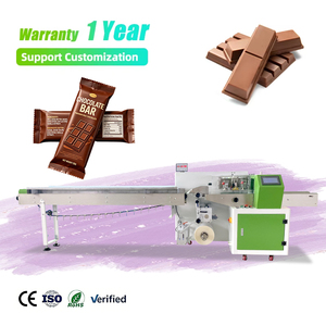 Commercial Food Grade High Precision Servo Driven Chocolate Blocks Pillow Packing <b>Machinery</b> - Product Image 1