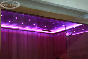 Salas de vapor de madera de fábrica Sauna de lujo para interiores Vapor seco Sala de sauna de 2,4 m para 6 personas - Product Image 2