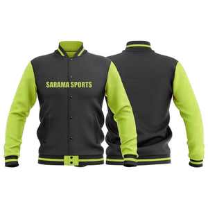 Veste universitaire bicolore avec patch personnalisé, veste de baseball personnalisée, vestes personnalisables - Product Image 3