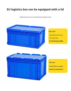 Industrial Heavy Duty kotak EUO Solid <span class=keywords><strong>Stackable</strong></span> PP plastik dapat didaur ulang tempat penyimpanan peti belanja kotak Totes - Product Image 4