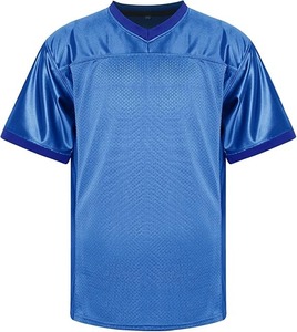 Camiseta de fútbol americano Camiseta de fútbol de práctica en blanco Camiseta de fútbol Deportivo de malla Color azul - Product Image 2