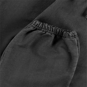 Men's Black Cotton Sweatpants <b>Elastic</b> Waist Drawstring Casual Joggers Side Pockets Midweight Autumn Wear - Product Image 5