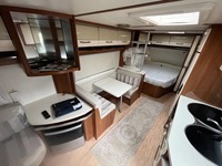 Caravane Mini Pop-Up Hobby 2015, camping-car avec suspension indépendante, cuisine de luxe, capacités tout-terrain, 6 couchages, lit fixe taille 1