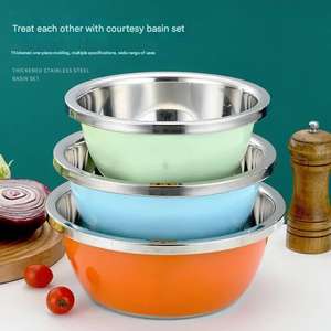 <span class=keywords><strong>DS61</strong></span> Outil de cuisine durable en acier inoxydable 304 seau passoire bol tamis tamis à riz ensemble de lavage - Product Image 3