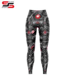 Leggings Fitness Yoga pour femmes de haute qualité Gym Sport Workout Leggings Dernière impression numérique Sublimation avec logo personnalisé - Product Image 5