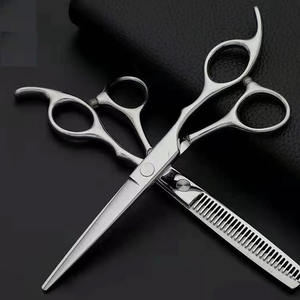 Ciseaux de barbier au design classique et élégant, confortables, en acier inoxydable, coupe-cheveux, pointe aiguë, utilisation en salon, droits - Product Image 6