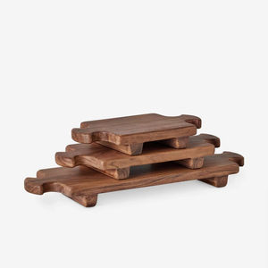 Bandeja de pie vertical de madera ecológica moderna Forma rectangular Acabado pulido Patrón personalizable Regreso a la escuela - Product Image 2