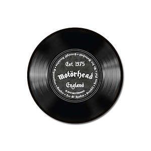 Handmade Motrhead Record Carpet Round Novelty Viscose and Polyester <b>Rug</b> for Home for Living Room <b>Bedside</b> or Hallway Use - Product Image 1