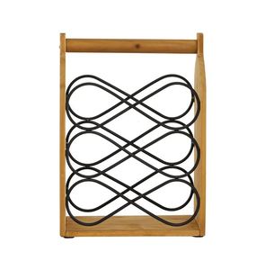 New Arrival 2023 Wine <b>Rack</b> Solid Wood Metal Glass Steel Home & Restaurant Wine Cooler for Wedding Party Decorative <b>Bar</b> Organizer - Product Image 4